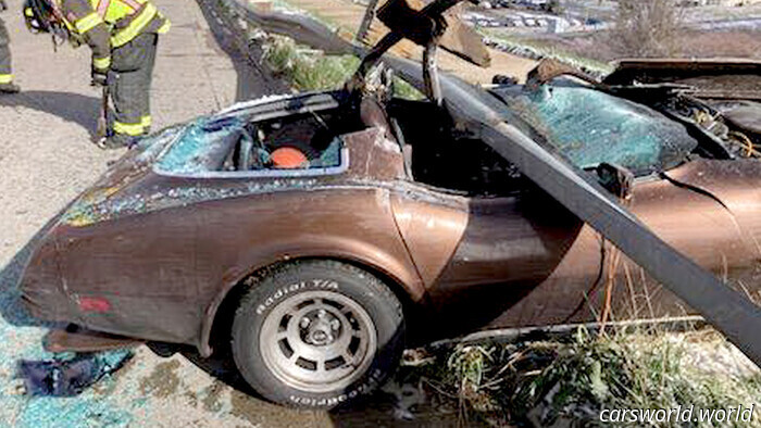 Conductor De Corvette Sobrevive A Un Accidente Con La Cabeza Izquierda Para Contar La Historia | Carscoops